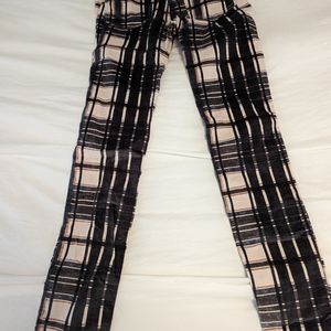 Free people corduroy plaid skinny fit pants sz 26